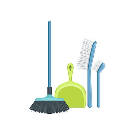 simsearch:400-07053921,k - Floor Dusting Household Equipment Set. Clean Up Special Objects And Chemicals Composition Of Realistic Objects. Flat Vector Drawing On White Background Photographie de stock - Aubaine LD & Abonnement, Code: 400-08779718