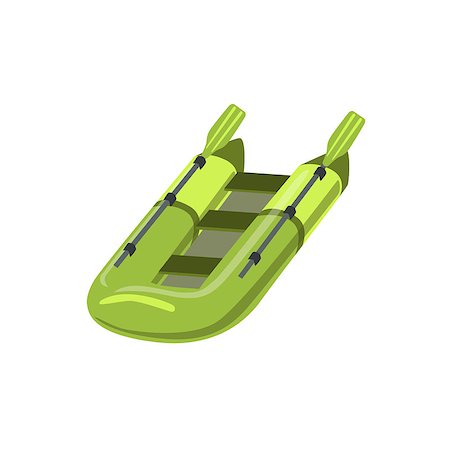 simsearch:400-08774806,k - Green Inflatable Raft Type Of Boat Icon. Simple Childish Vector Illustration Isolated On White Background Stockbilder - Microstock & Abonnement, Bildnummer: 400-08779758