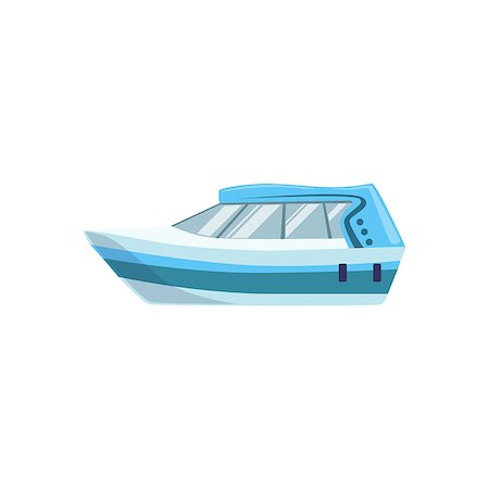 simsearch:400-08774807,k - White Modern Motor Type Of Boat Icon. Simple Childish Vector Illustration Isolated On White Background Fotografie stock - Microstock e Abbonamento, Codice: 400-08779752