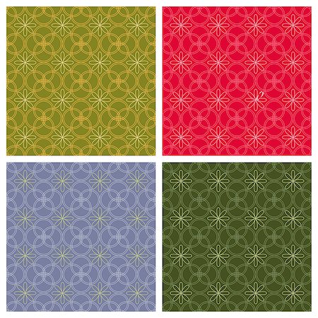 fashion maps illustration - Geometric backgrounds. Seamless patterns. The collection of symmetric seamless patterns Stock Photo - Budget Royalty-Free & Subscription, Code: 400-08770251