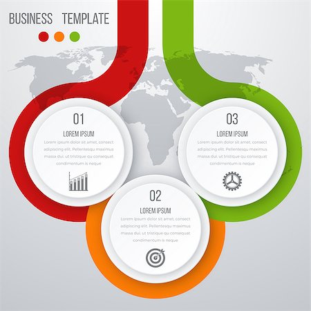 simsearch:400-08556708,k - Vector illustration infographics three options. Stock vector Stockbilder - Microstock & Abonnement, Bildnummer: 400-08770765