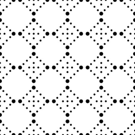 simsearch:400-08097395,k - Black vector modern seamless pattern with dot elements Photographie de stock - Aubaine LD & Abonnement, Code: 400-08770934