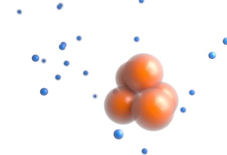 simsearch:400-04153053,k - Orange protons nucleus of atom isolated on white render Foto de stock - Super Valor sin royalties y Suscripción, Código: 400-08771444