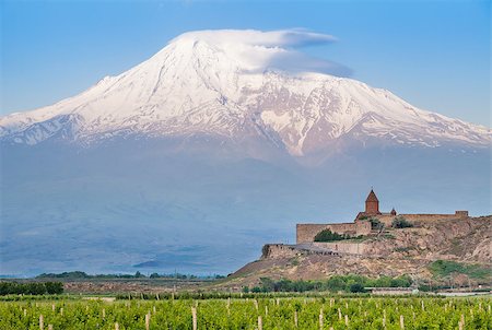 simsearch:879-09034433,k - Grape field in Ararat valley. View of Khor Virap and Mount Ararat. Exploring Armenia Foto de stock - Super Valor sin royalties y Suscripción, Código: 400-08771526
