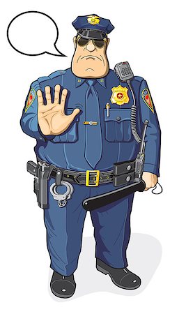simsearch:400-08262697,k - A policeman with a baton in his hand Your text here Stockbilder - Microstock & Abonnement, Bildnummer: 400-08771531