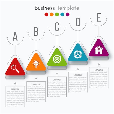 simsearch:400-07423002,k - Vector illustration circles timeline infographic design. Business concept with five options Foto de stock - Super Valor sin royalties y Suscripción, Código: 400-08771588