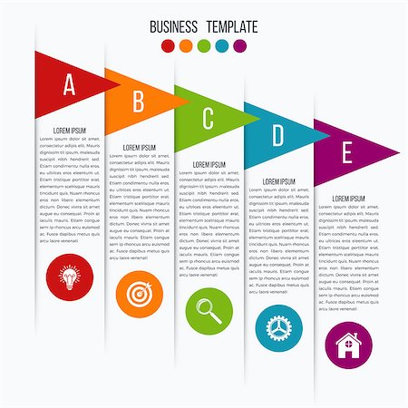 simsearch:400-08556708,k - Vector arrows infographic. Template for diagram, graph, presentation and chart. Business concept with 5 options, parts, steps or processes Stockbilder - Microstock & Abonnement, Bildnummer: 400-08771580