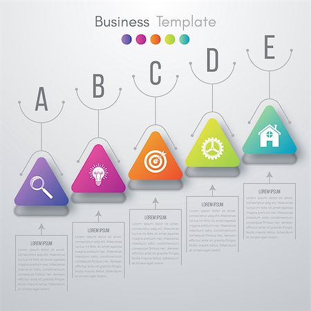 simsearch:400-07423002,k - Vector illustration circles timeline infographic design. Business concept with five options Foto de stock - Super Valor sin royalties y Suscripción, Código: 400-08771618