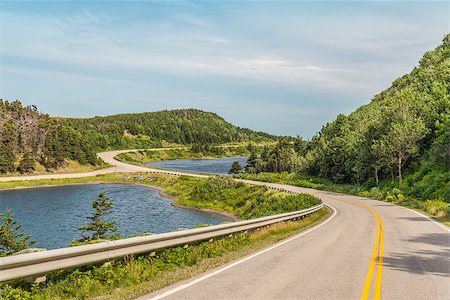 Cabot Trail Highway  (Cape Breton, Nova Scotia, Canada) Stockbilder - Microstock & Abonnement, Bildnummer: 400-08771937