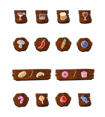 stockvanilla (artist) - Great designed cartoon food vectors for games Stock Photo - Budget Royalty-Free & Subscription, Code: 400-08772541