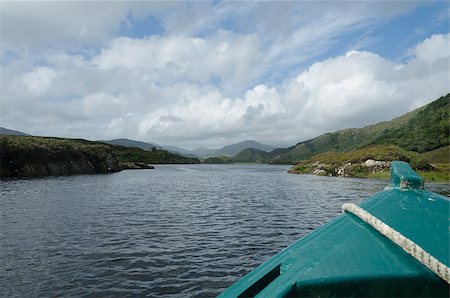 simsearch:400-08773280,k - A wooden boat on Lough Leane (Lower Lake) in Killarney National Park, County Kerry, Ireland, Europe Stockbilder - Microstock & Abonnement, Bildnummer: 400-08773281