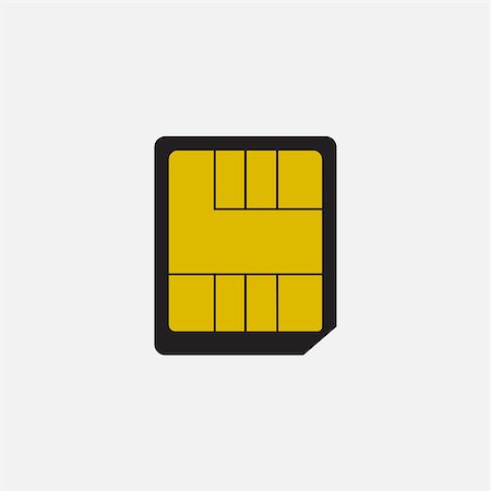 sim card - Simple web icon in vector: nano SIM card Stock Photo - Budget Royalty-Free & Subscription, Code: 400-08773539