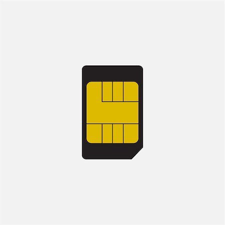 sim card - Simple web icon in vector: SIM card Stock Photo - Budget Royalty-Free & Subscription, Code: 400-08773540
