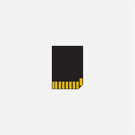 sim card - Simple web icon in vector: SD card Stock Photo - Budget Royalty-Free & Subscription, Code: 400-08773541