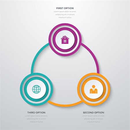 simsearch:400-08556708,k - Vector illustration infographics three options. Stock vector Stockbilder - Microstock & Abonnement, Bildnummer: 400-08773726