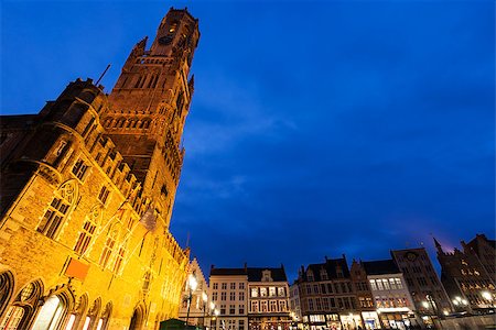 Belfry of Bruges. Bruges, Flemish Region, Belgium Stock Photo - Budget Royalty-Free & Subscription, Code: 400-08773948