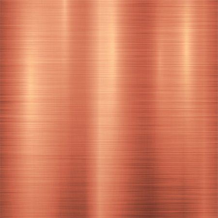 simsearch:400-06751679,k - Bronze metal technology background with polished, brushed metal texture, chrome, silver, steel, aluminum, copper for design concepts, web, prints, posters, wallpapers, interfaces. Vector illustration. Stockbilder - Microstock & Abonnement, Bildnummer: 400-08784805