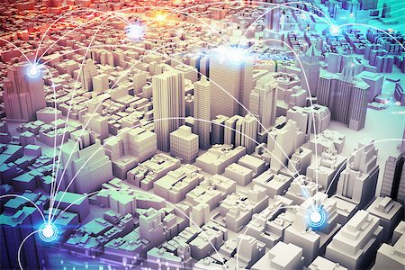 simsearch:400-09029842,k - Background of a cityscape with futuristic designs  . 3D Rendering Photographie de stock - Aubaine LD & Abonnement, Code: 400-08785732