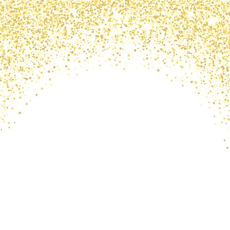 simsearch:400-08411358,k - Gold glitter background. Golden sparkles on white background. Vector illustration. Foto de stock - Super Valor sin royalties y Suscripción, Código: 400-08786287