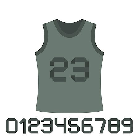 simsearch:400-04242112,k - Set of numbers from zero to nine, isolated on white background, material for printing on shirts, vector illustration. Stockbilder - Microstock & Abonnement, Bildnummer: 400-08786982