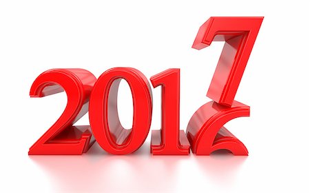 simsearch:400-08575544,k - 3d 2017. 2016-2017 change represents the new year 2017, three-dimensional rendering Stockbilder - Microstock & Abonnement, Bildnummer: 400-08787617