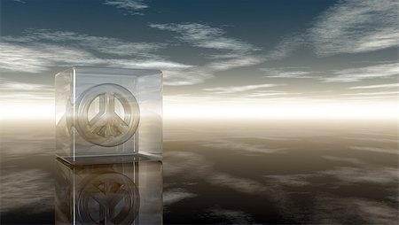 simsearch:400-06419591,k - pacific symbol in glass cube under cloudy sky - 3d rendering Stock Photo - Budget Royalty-Free & Subscription, Code: 400-08787951