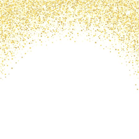 simsearch:400-08786287,k - Gold glitter background. Golden sparkles on white background. Vector illustration. Foto de stock - Super Valor sin royalties y Suscripción, Código: 400-08788299