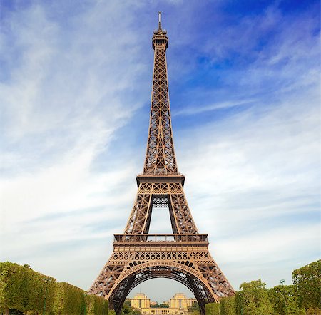 fall pictures of paris - Autumnal Paris with Eiffel Tower Stock Photo - Budget Royalty-Free & Subscription, Code: 400-08788457