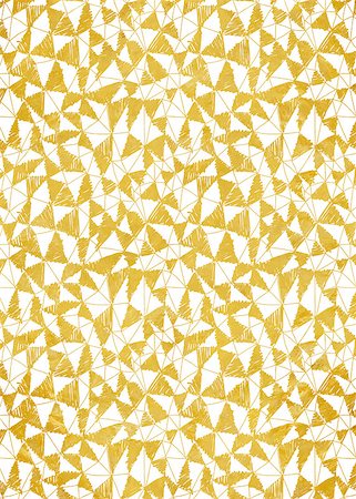 Gold foil decorative background with abstract geometric triangle pattern. Illustration. Stock Photo - Budget Royalty-Free & Subscription, Code: 400-08788660