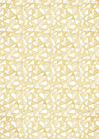 Gold foil decorative background with abstract geometric pattern. Analog illustration. Stock Photo - Budget Royalty-Free & Subscription, Code: 400-08788917