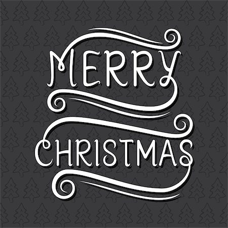 simsearch:400-05746178,k - creative merry christmas typography with tree pattern design vector Foto de stock - Super Valor sin royalties y Suscripción, Código: 400-08780125