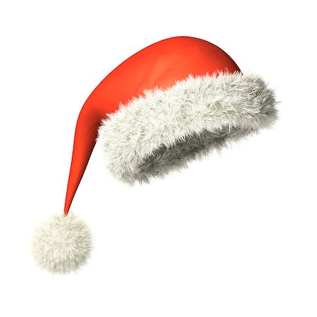 simsearch:400-07179884,k - 3d rendering of a red Santa Claus hat Photographie de stock - Aubaine LD & Abonnement, Code: 400-08794027