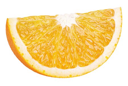 simsearch:400-08900179,k - Slice of orange citrus fruit isolated on white with clipping path Photographie de stock - Aubaine LD & Abonnement, Code: 400-08795097