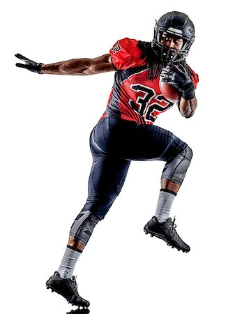 simsearch:400-08787080,k - one american football player man isolated on white background Foto de stock - Super Valor sin royalties y Suscripción, Código: 400-08795183