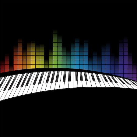 simsearch:400-08163199,k - poster background template. Music piano keyboard. Can be used as poster element or icon. Vector illustration Stock Photo - Budget Royalty-Free & Subscription, Code: 400-08795191