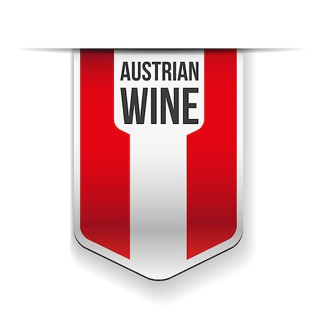 Austrian Wine flag ribbon Stock Photo - Budget Royalty-Free & Subscription, Code: 400-08795712