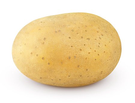 simsearch:400-04886822,k - Closeup of single potato isolated on white background with clipping path Photographie de stock - Aubaine LD & Abonnement, Code: 400-08795788