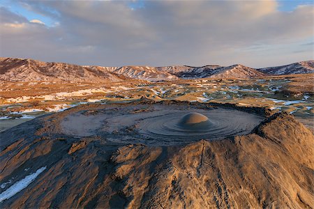 simsearch:400-06482097,k - sunset in Mud Volcanoes. Buzau county, Romania Stock Photo - Budget Royalty-Free & Subscription, Code: 400-08796199