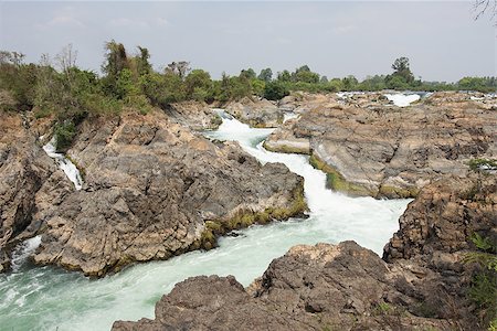 Li Phi Waterfalls, Don Khone Island, Laos Asia Foto de stock - Royalty-Free Super Valor e Assinatura, Número: 400-08796202