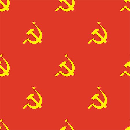 simsearch:400-04838176,k - Ussr flag seamless pattern, retro red background Photographie de stock - Aubaine LD & Abonnement, Code: 400-08796612