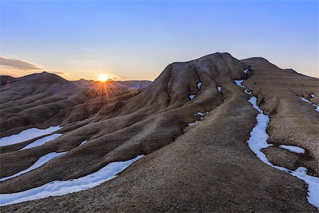 simsearch:400-06482097,k - sunset in Mud Volcanoes. Buzau county, Romania Stock Photo - Budget Royalty-Free & Subscription, Code: 400-08796613