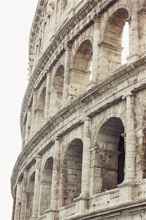 Colosseum, Rome Italy. Close-up of architectural structures Stock Photo - Budget Royalty-Free & Subscription, Code: 400-08796795