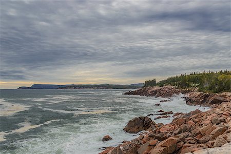 Scenic view (Highlands National Park, Cabot Trail, Cape Breton, Nova Scotia, Canada) Stock Photo - Budget Royalty-Free & Subscription, Code: 400-08791272