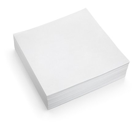 simsearch:400-06924810,k - Stack of stick note (white paper) isolated on white with clipping path Stock Photo - Budget Royalty-Free & Subscription, Code: 400-08791630