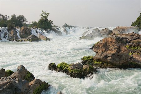 Khone Phapheng Waterfalls, Mekong River, Laos, Asia Foto de stock - Royalty-Free Super Valor e Assinatura, Número: 400-08791754