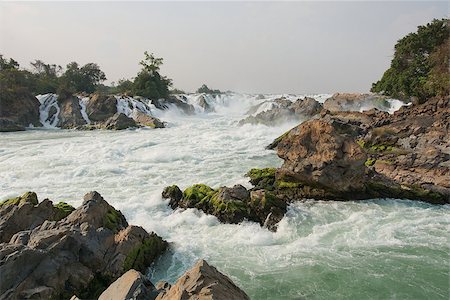 Khone Phapheng Waterfalls, Mekong River, Laos, Asia Foto de stock - Royalty-Free Super Valor e Assinatura, Número: 400-08791753