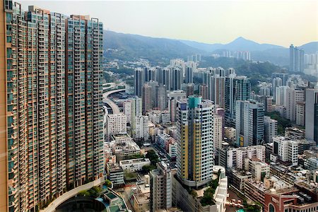 simsearch:400-08806222,k - Residential building in Hong Kong. The city is one of the most populated areas in the world. Stock Photo - Budget Royalty-Free & Subscription, Code: 400-08791816