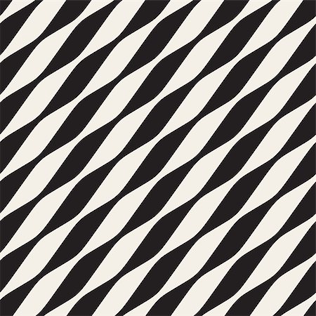 simsearch:400-08806227,k - Vector Seamless Black and White Diagonal Wavy Lines Pattern. Abstract Geometric Background Design Stock Photo - Budget Royalty-Free & Subscription, Code: 400-08792659