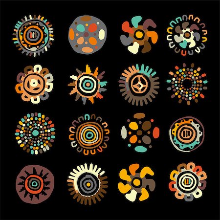Ethnic handmade ornament for your design. Vector illustration Stock Photo - Budget Royalty-Free & Subscription, Code: 400-08792955