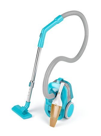 Bagless and handheld vacuum cleaners on white background Foto de stock - Super Valor sin royalties y Suscripción, Código: 400-08793670